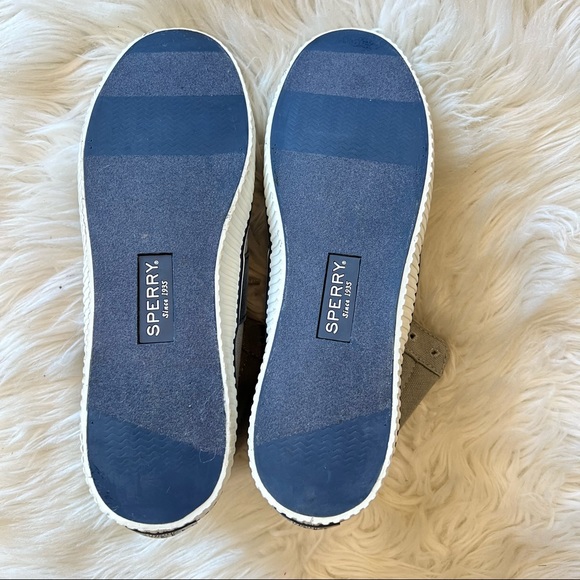 Sperry Top-Sider STS80016 Rave Verge Gray Canvas High Top Sneakers Women’s 9M - Picture 6 of 8